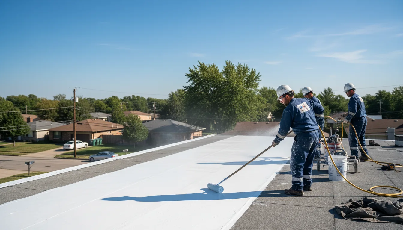 Commercial roof coating in Nineveh, PA near me
